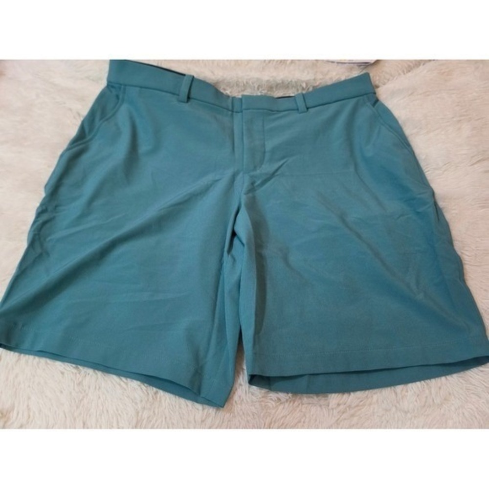 NWT Nike Golf Dri-FIT Victory Shorts 42 Mineral Teal Green Blue Flat Front 10.5"
